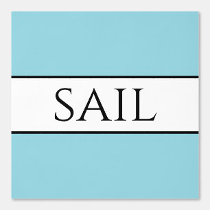 SAIL Refined Robin Egg Blue Black White Stripes Wallpaper