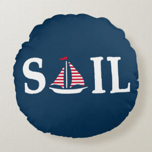 Sail Round Cushion