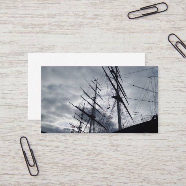 Sail Ship Business Card (Front/Back In Situ)