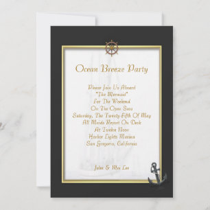 Sail Ship Invitation