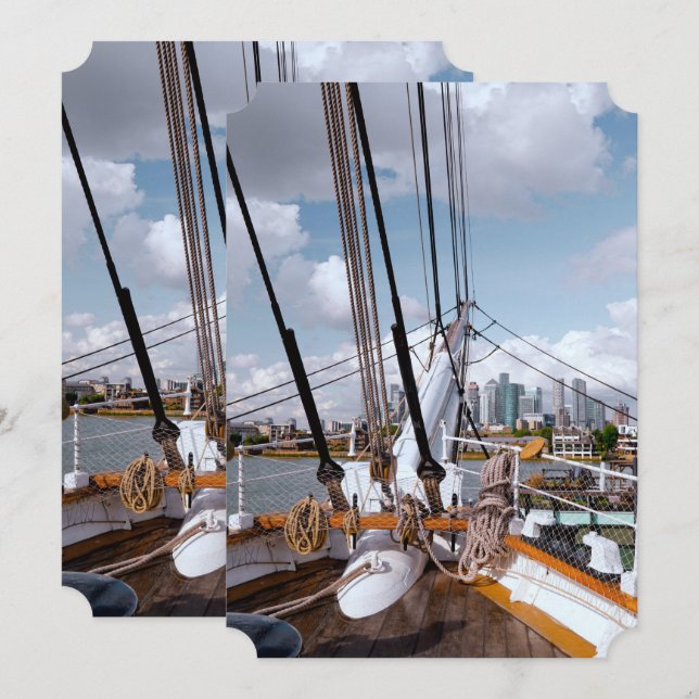 Sail Ship Invitation (Front/Back)