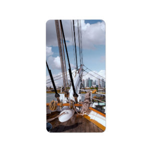 Sail Ship Label