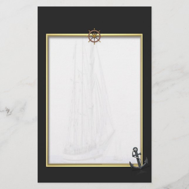Sail Ship Stationery (Front)