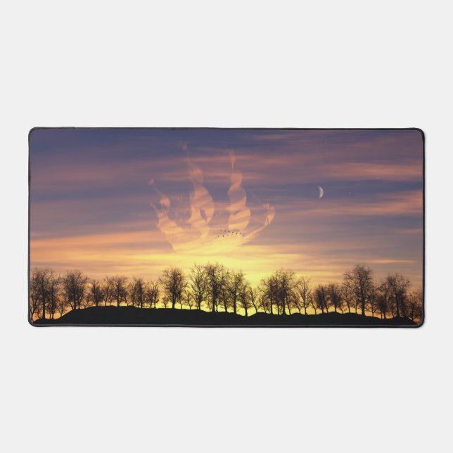 Sail the Night Sky Desk Mat (Front)