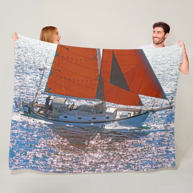 SAIL THE SEAS FLEECE BLANKET (In Situ)