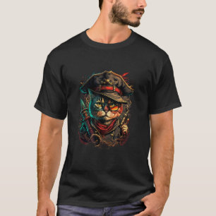 Sail the Seven Seas with Pirate Cat Design for Ani T-Shirt