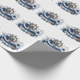 "Sail the Unknown" - Nautical-Inspired Design Wrapping Paper