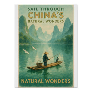 Sail Through China’s Natural Wonders Poster