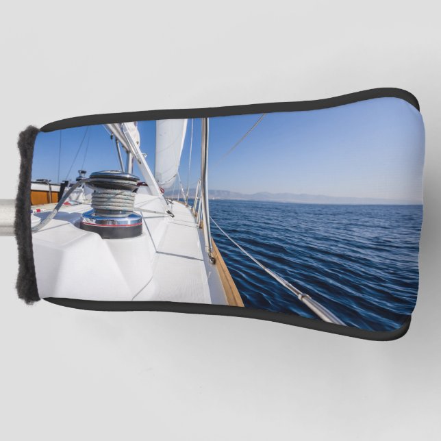 Sail Vessel Surfing on the Sea Golf Head Cover  (Front)