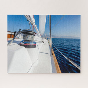 sail vessel surfing on the sea jigsaw puzzle