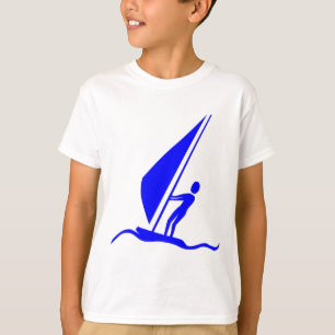 Sailboarding - Blue T-Shirt