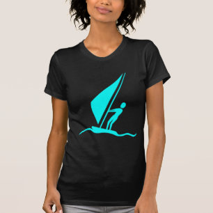 Sailboarding - Cyan T-Shirt