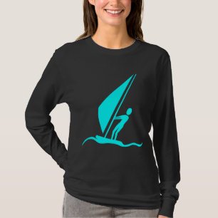 Sailboarding - Cyan T-Shirt