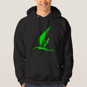Sailboarding - Green Hoodie