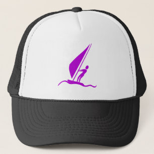 Sailboarding - Purple Trucker Hat