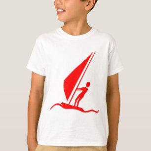 Sailboarding - Red T-Shirt