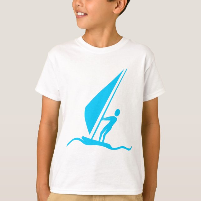 Sailboarding - Sky Blue T-Shirt (Front)