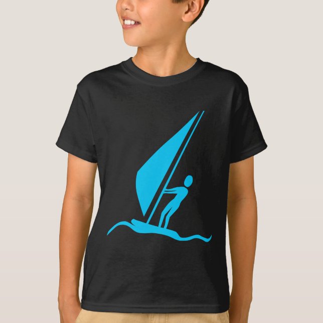 Sailboarding - Sky Blue T-Shirt (Front)