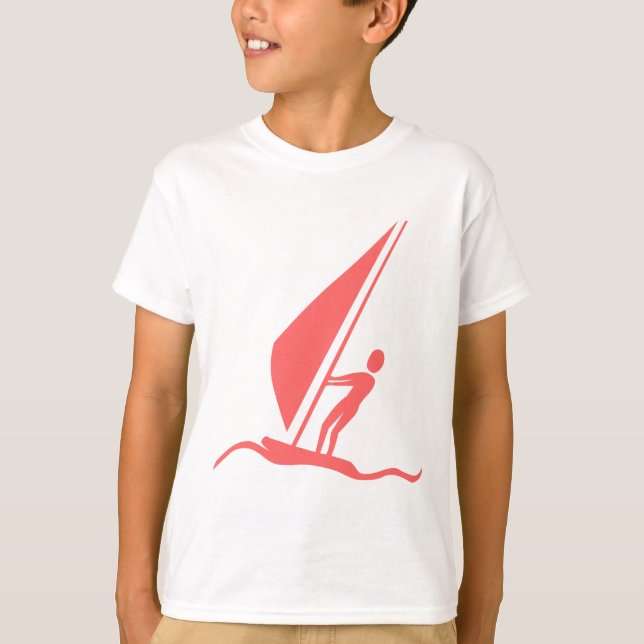 Sailboarding - Tropical Pink T-Shirt (Front)