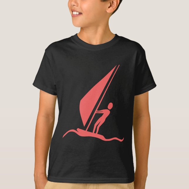 Sailboarding - Tropical Pink T-Shirt (Front)