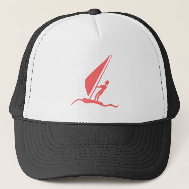 Sailboarding - Tropical Pink Trucker Hat (Front)