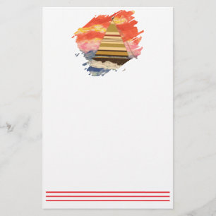 Sailboat-2 Paintstroke Stationery