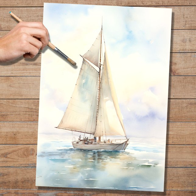 Sailboat 3 Decoupage Paper (Creator Uploaded)