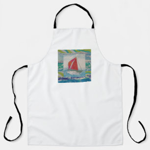 Sailboat Abstract Apron