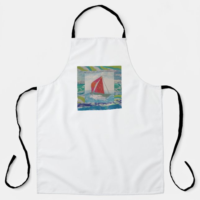 Sailboat Abstract Apron (Front)