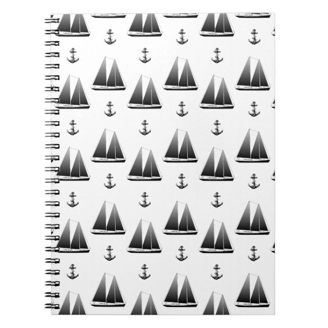 Sailboat And Anchor Notebook (Front)