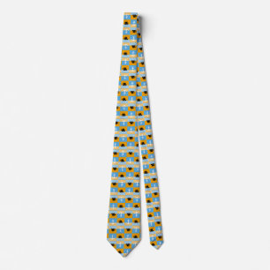 Sailboat and anchor pattern tie