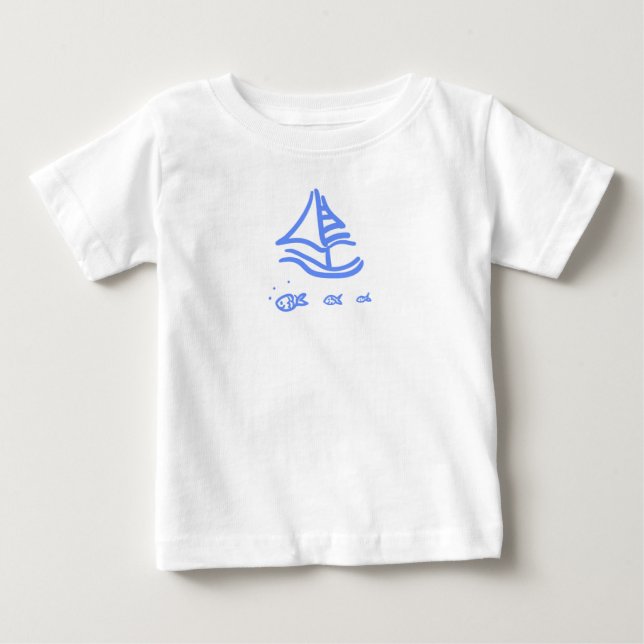 Sailboat and Fish Tee (Front)
