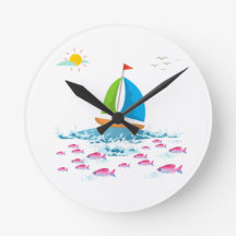 Sailboat and Red fish