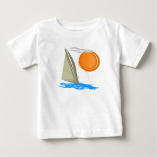 Sailboat and Sun Baby T-Shirt