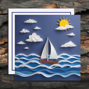 Sailboat and Sunshine   Paper Quilling 