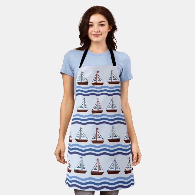Sailboat Apron (Worn)