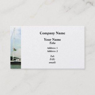 Sailboat at Anchor - Platinum Finish Business Card