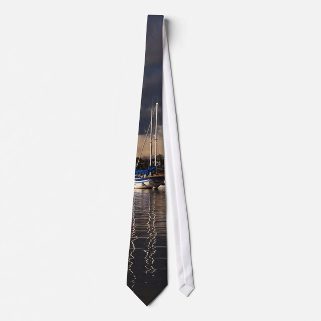 Sailboat at Anchor Tie (Front)
