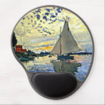 Sailboat at le Petit Gennevilliers by Monet Gel Mouse Pad<br><div class="desc">Sailboat at le Petit Gennevilliers,  famous painting by French Impressionist artist Claude Monet</div>
