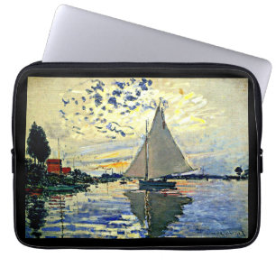 Sailboat at le Petit Gennevilliers Laptop Sleeve