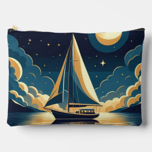 Sailboat at night accessory pouch