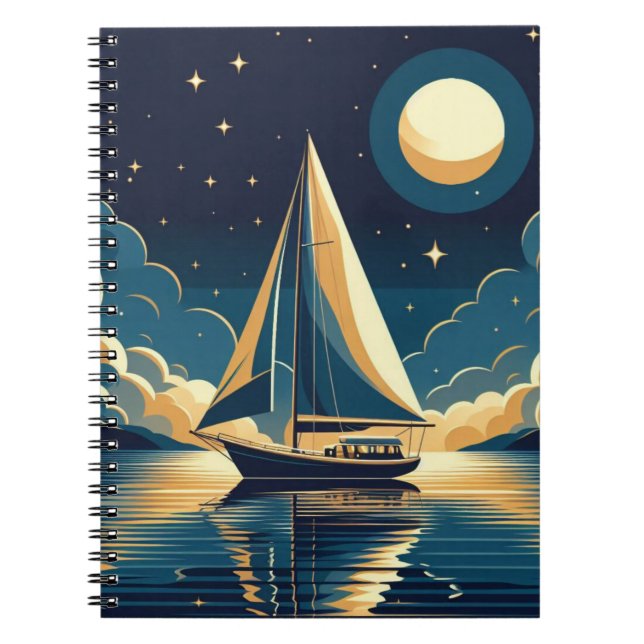 Sailboat at night notebook (Front)