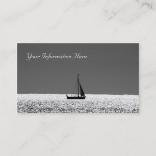 Sailboat at Sparkling Sea Business Card