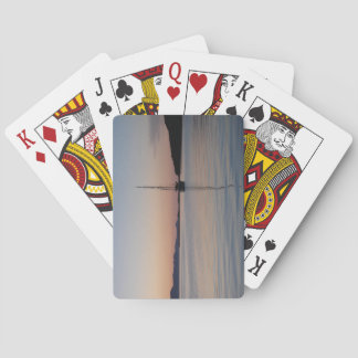 Sailboat at Sunset Playing Cards