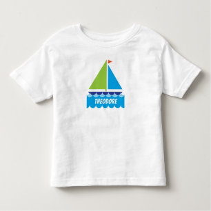 Sailboat Baby Shirt Personalise