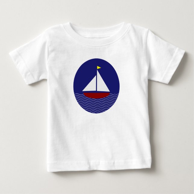 Sailboat Baby T-Shirt (Front)