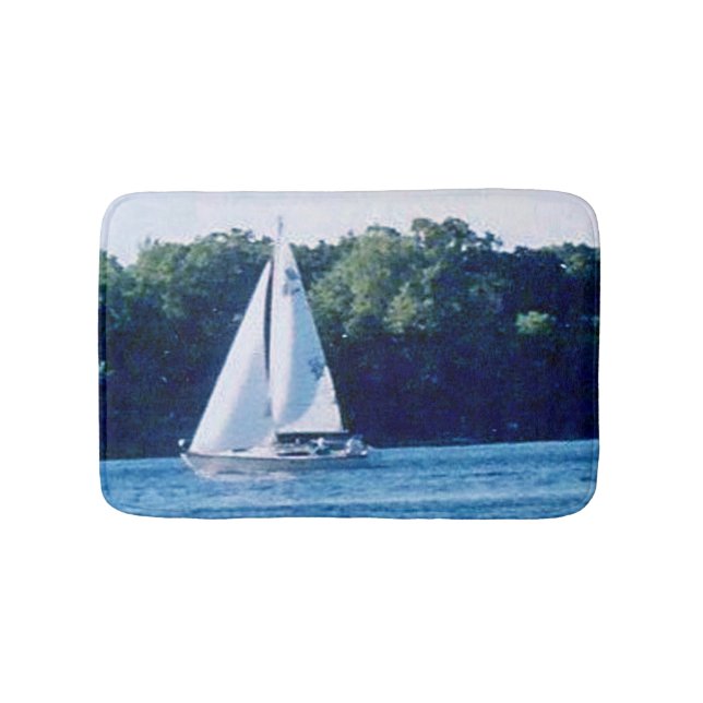 Sailboat Bath Mat (Front)