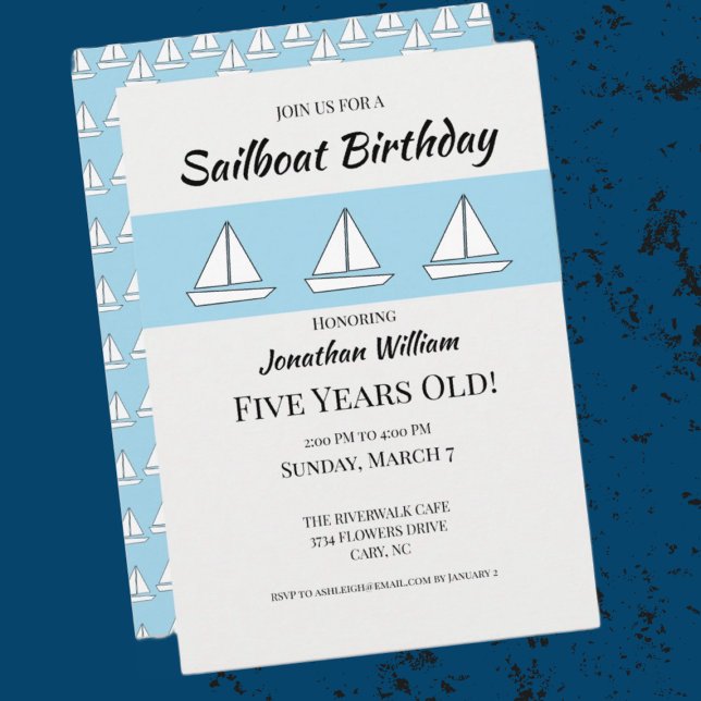 Sailboat Birthday Invitation (Creator Uploaded)