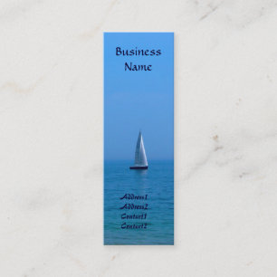 Sailboat Bookmark Business Cards