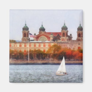 Sailboat by Ellis Island Magnet